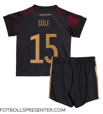 Tyskland Niklas Sule #15 Bortatröja Barn VM 2022 Kortärmad (+ korta byxor)